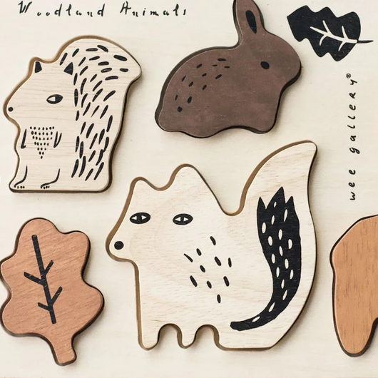 Wooden Tray Puzzle (Woodland Animals)