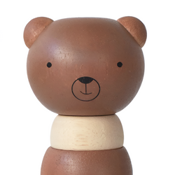 Kids Wood Stacker (Brown Bear)