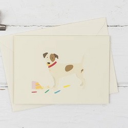 Dog Birthday Cake Card (Jack Russell)