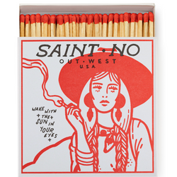 Saint No Out West USA Giant Square Matches