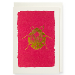 Ladybird Bug Letterpress Card