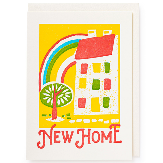 'New Home' Letterpress Card