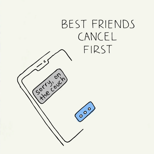 'Best Friends Cancel First' Card