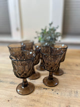 Vintage Smoke-Colored Goblet/Glass