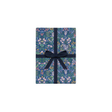 Gift Wrap - Blue Floral Tapestry (Single Sheet)