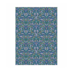 Gift Wrap - Blue Floral Tapestry (Single Sheet)