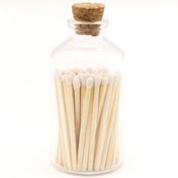 3-inch Small Safety Matches in an Apothecary Jar (in All-White)