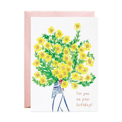'For You On Your Birthday' Bouquet Card