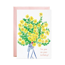 'For You On Your Birthday' Bouquet Card