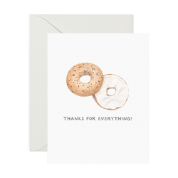 'Thanks for Everything!' Bagel Card