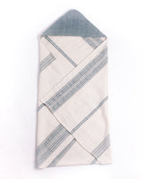Cotton Hooded Baby Towel Bay (in Light Blue) | Handwoven in Ethiopia