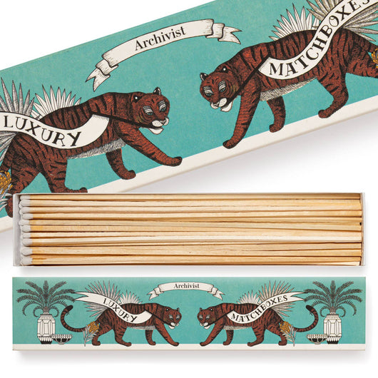 Archivist Tiger Extra Long Giant Luxury MatchBoxes