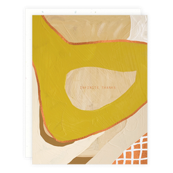 'Infinite Thanks' Yellow & Gold Card