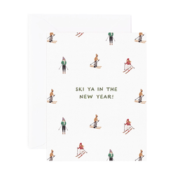 'Ski Ya New Year!' Holiday Card