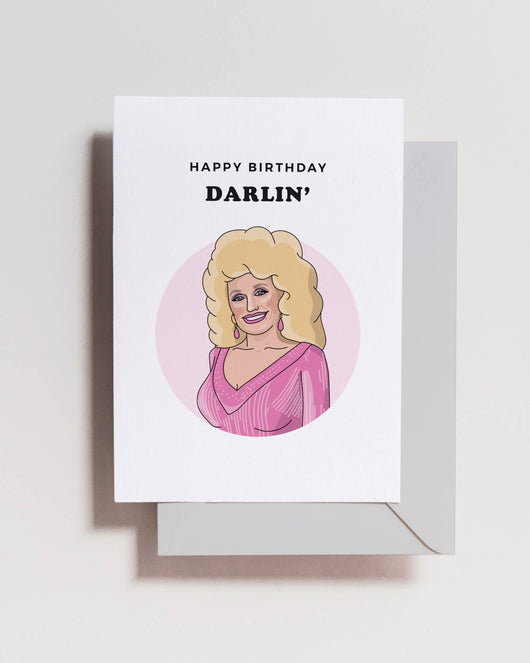 'Happy Birthday Darlin'Dolly Parton Card