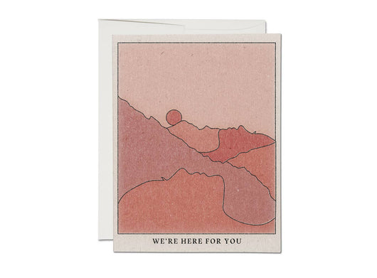 'We're Here for You' Mountains Card