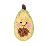 Hand-stitched Avocado Rattle