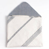 Cotton Hooded Baby Towel Bay (in Light Blue) | Handwoven in Ethiopia