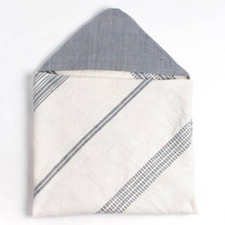 Cotton Hooded Baby Towel Bay (in Light Blue) | Handwoven in Ethiopia