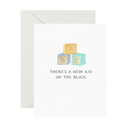 'New Kid On The Block' Baby Card