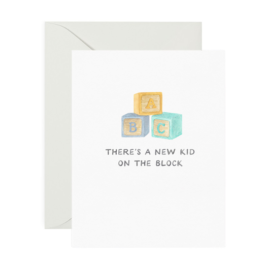'New Kid On The Block' Baby Card