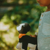 Hand-stitched Sheep Dog Rattle